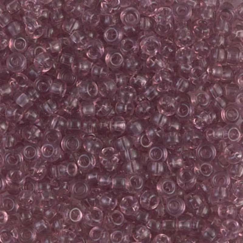 Miyuki 8/0 Seed Beads, 8-0142, Smoky Amethyst Transparent, 10g - The Argus Collection
