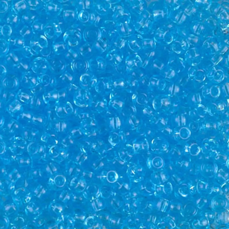 Miyuki 8/0 Seed Beads, 8-0148, Light Blue Transparent, 10g - The Argus Collection