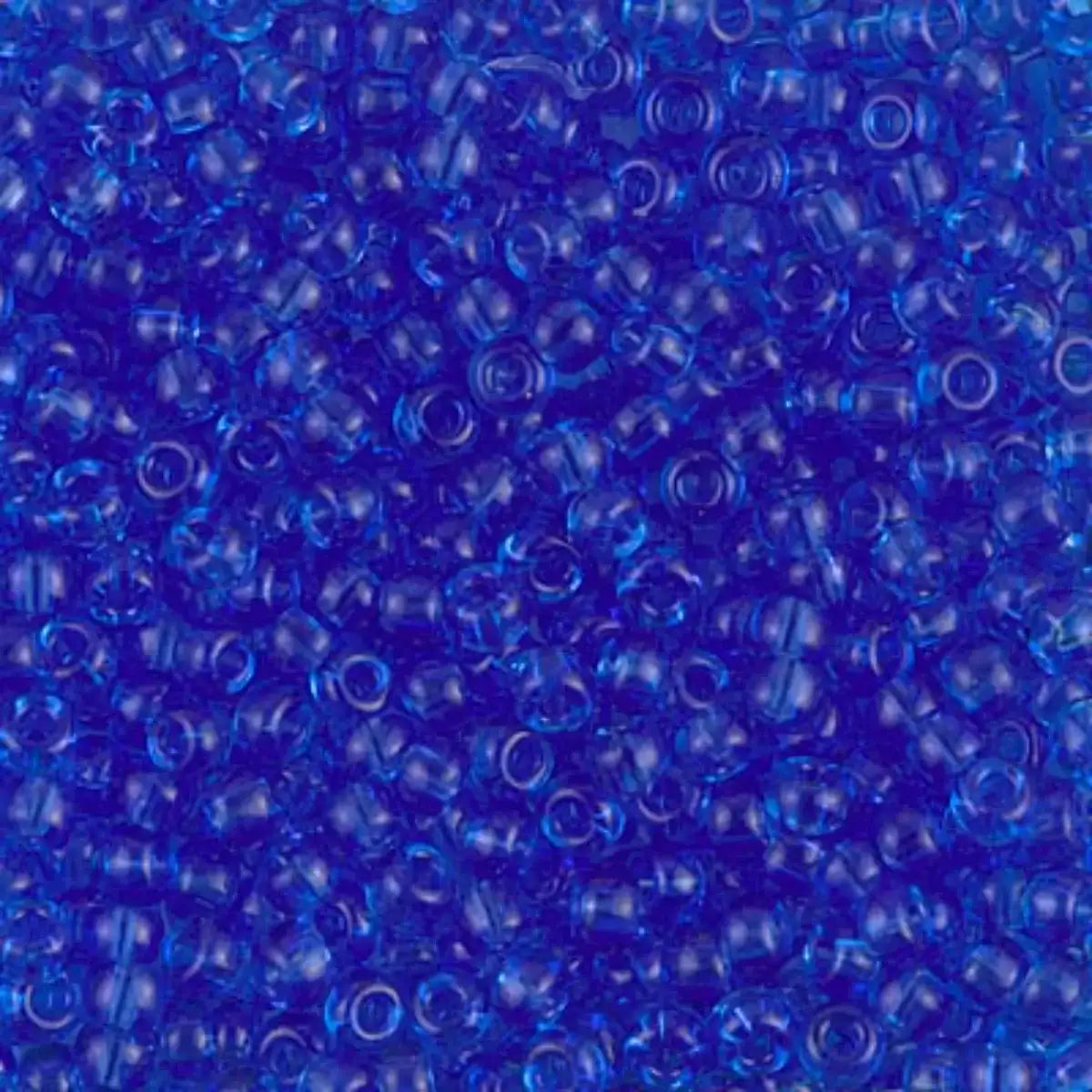 Miyuki 8/0 Seed Beads, 8-0150, Transparent Sapphire, 10g - The Argus Collection