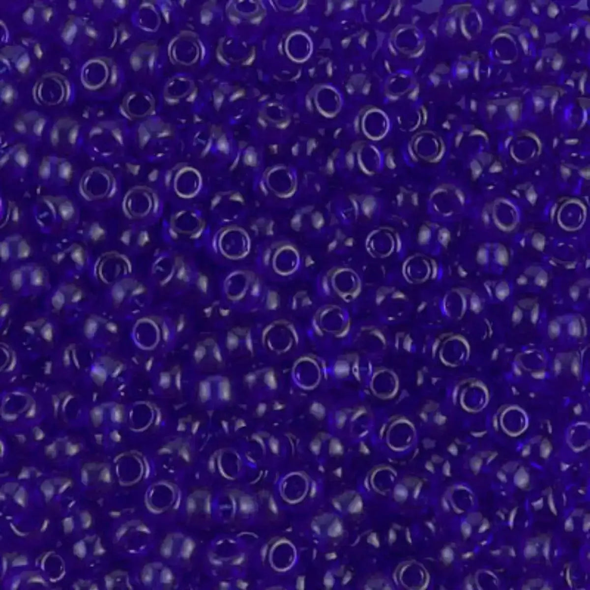 Miyuki 8/0 Seed Beads, 8-0151, Transparent Cobalt, 10g - The Argus Collection
