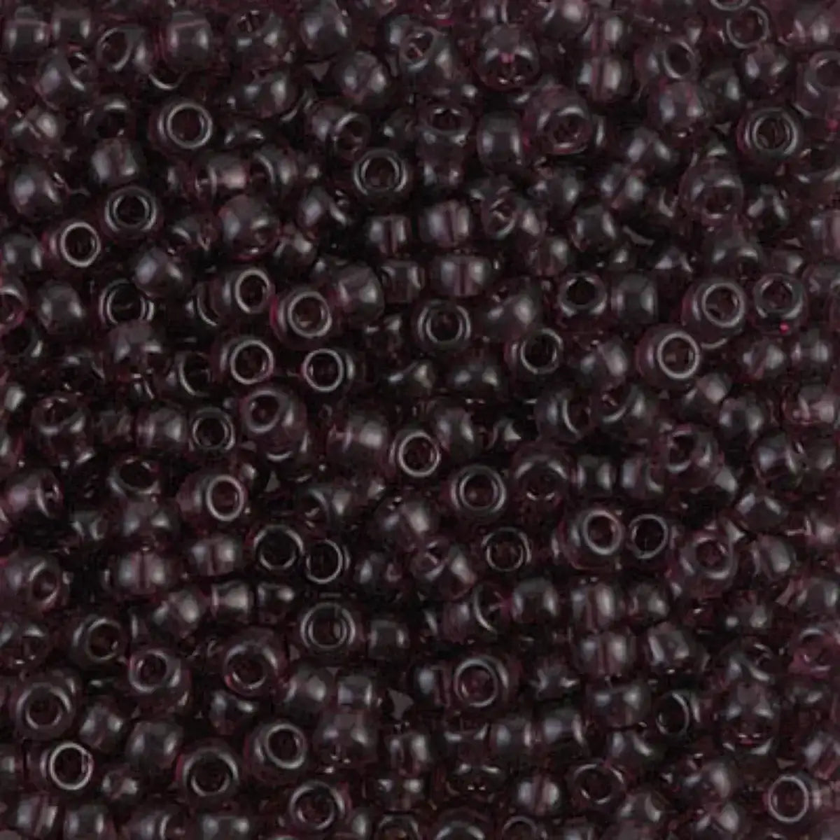 Miyuki 8/0 Seed Beads, 8-0153, Transparent Smoky Amethyst, 10g - The Argus Collection