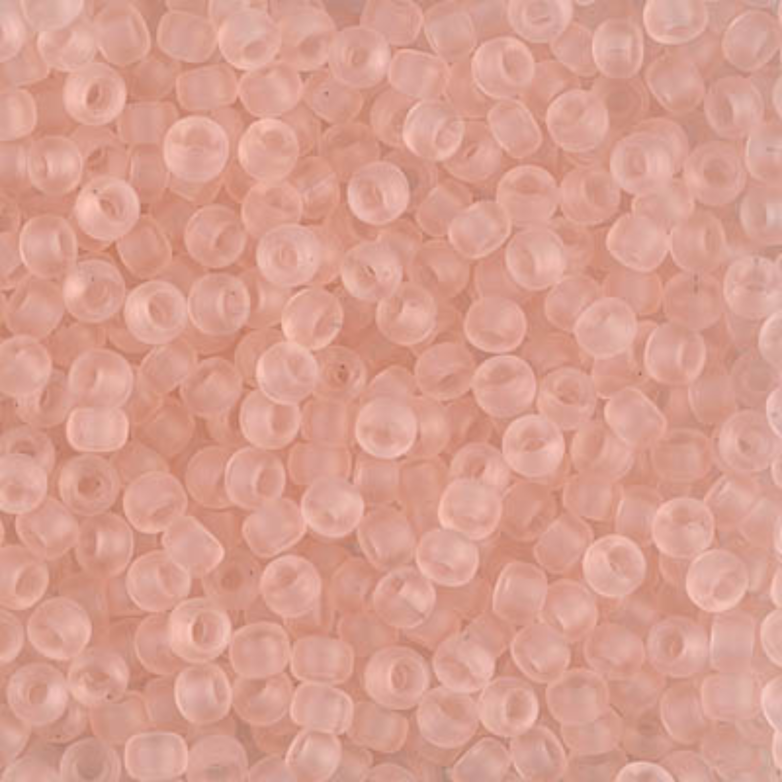 Miyuki 8/0 Seed Beads, 8-155F, Transparent Matte Light Tea Rose, 10g