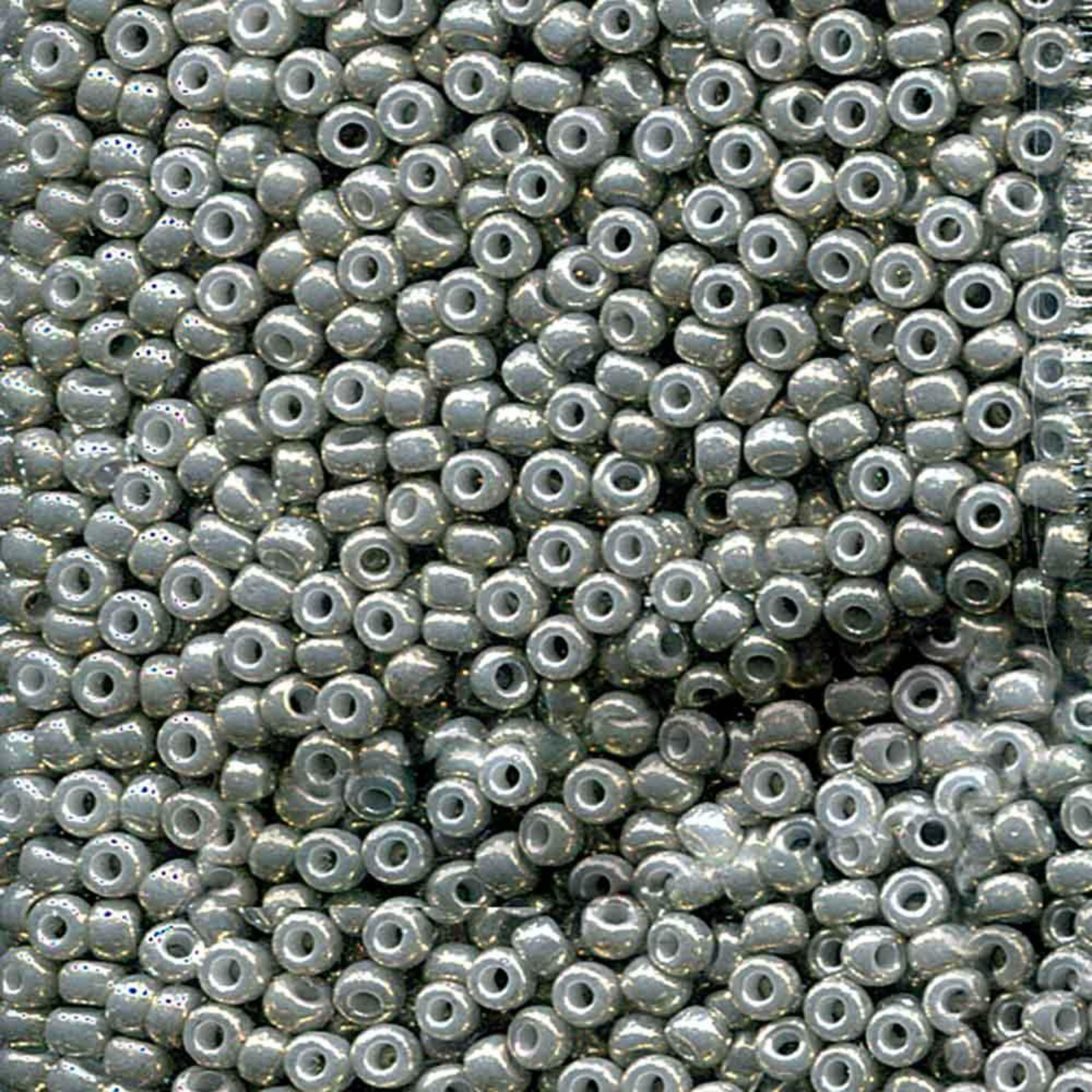 Miyuki 8/0 Seed Beads, 8-1865, Galvanized Grey Luster , 10g
