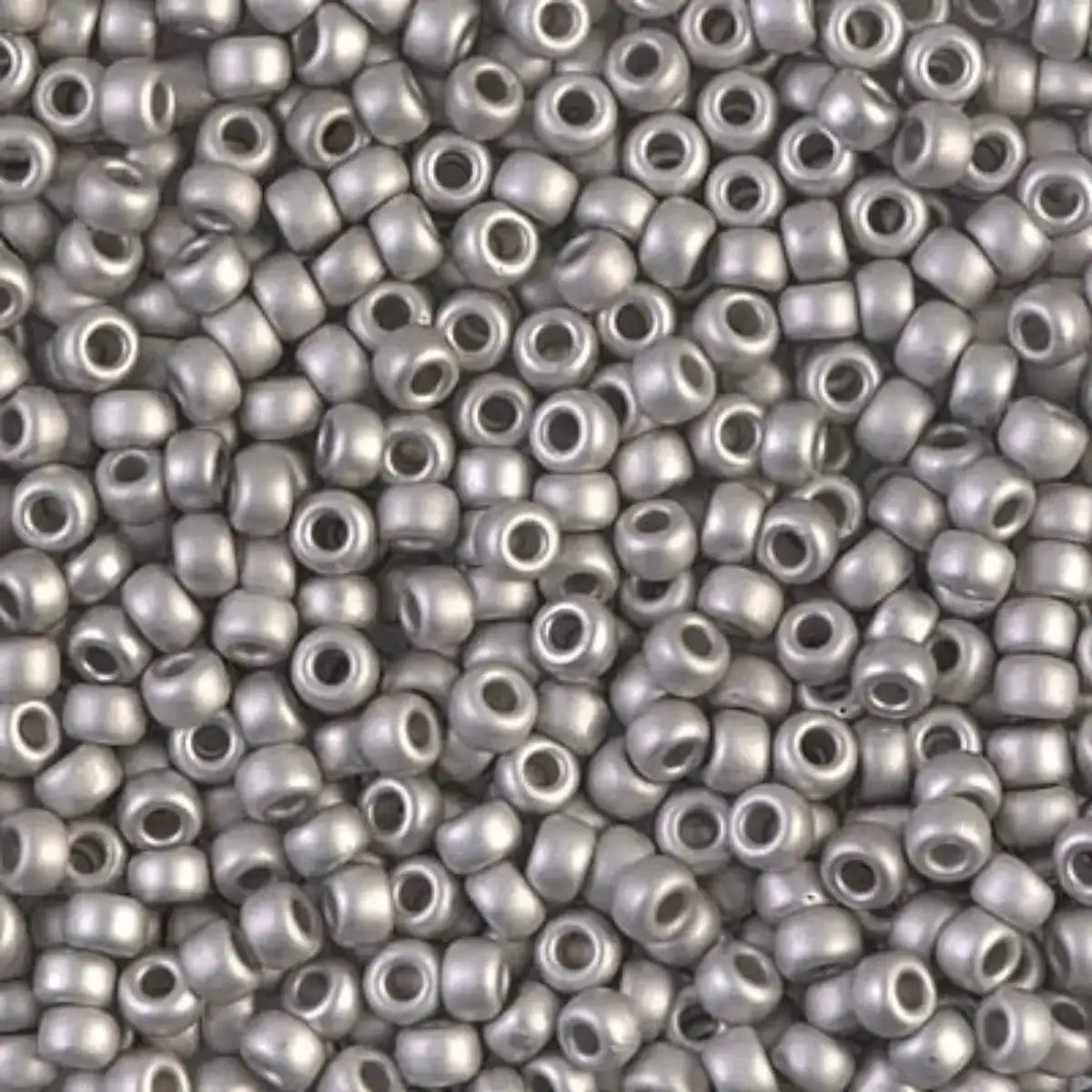 Miyuki 8/0 Seed Beads, 8-0194F, Matte Palladium Plated, 5g - The Argus Collection