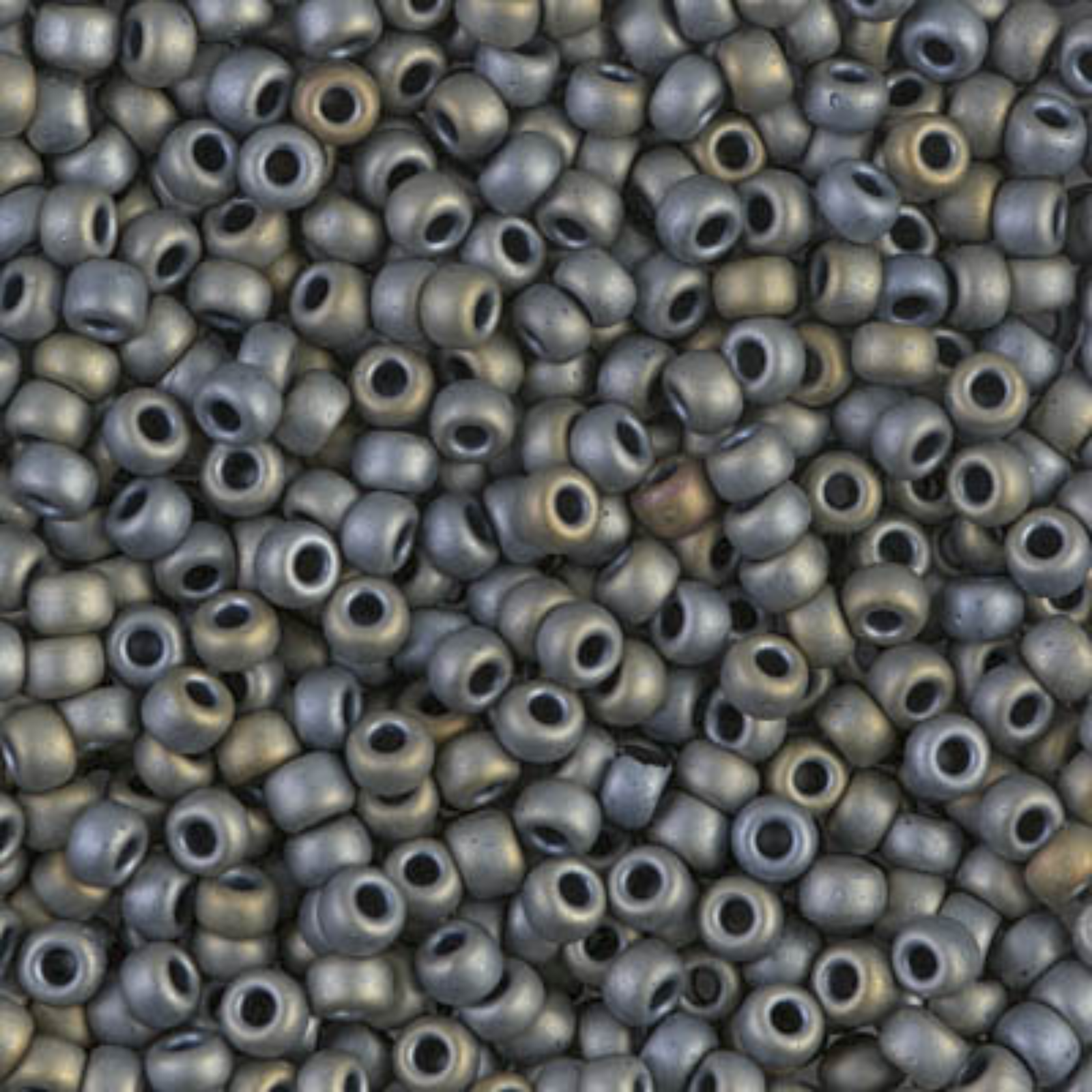 Miyuki 8/0 Seed Beads, 8-2002, Metallic Matte Gray, 10g