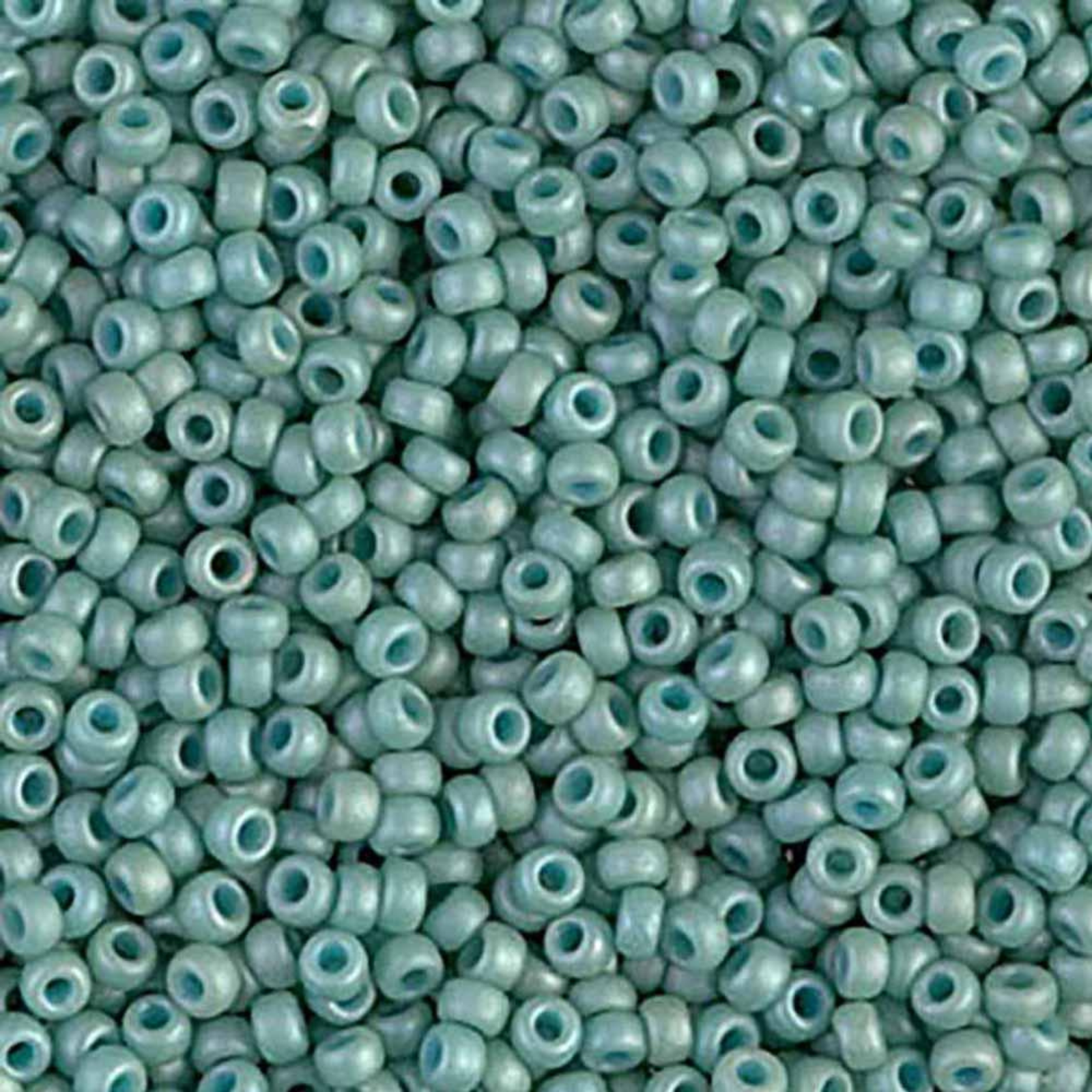 Miyuki 8/0 Seed Beads, 8-2028, Matte Opaque Seafoam Luster, 10g