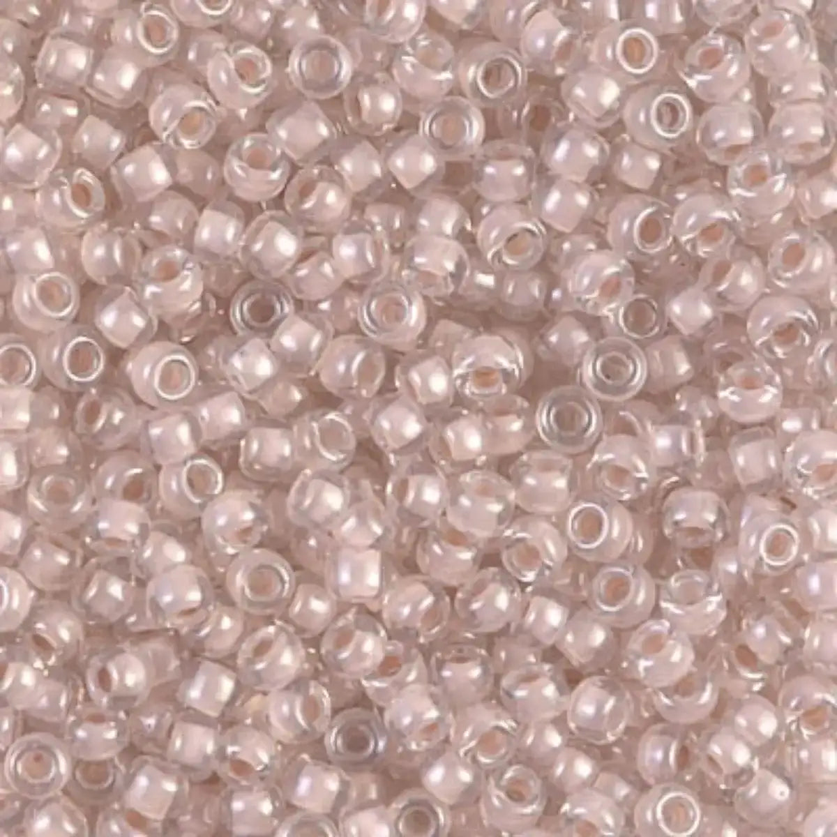 Miyuki 8/0 Seed Beads, 8-0215, Blush Lined Crystal, 10g - The Argus Collection