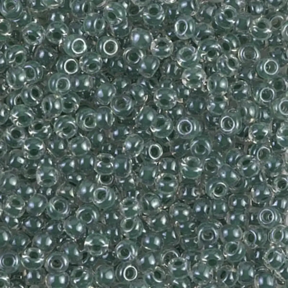Miyuki 8/0 Seed Beads, 8-0217, Forest Green Lined Crystal, 10g - The Argus Collection