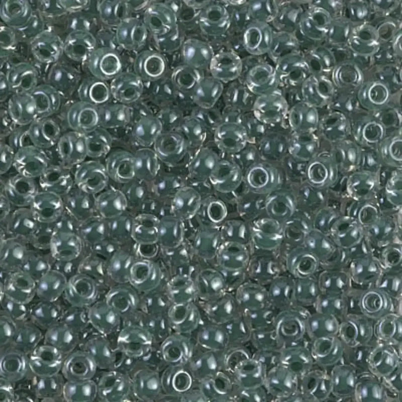 Miyuki 8/0 Seed Beads, 8-0217, Forest Green Lined Crystal, 10g - The Argus Collection