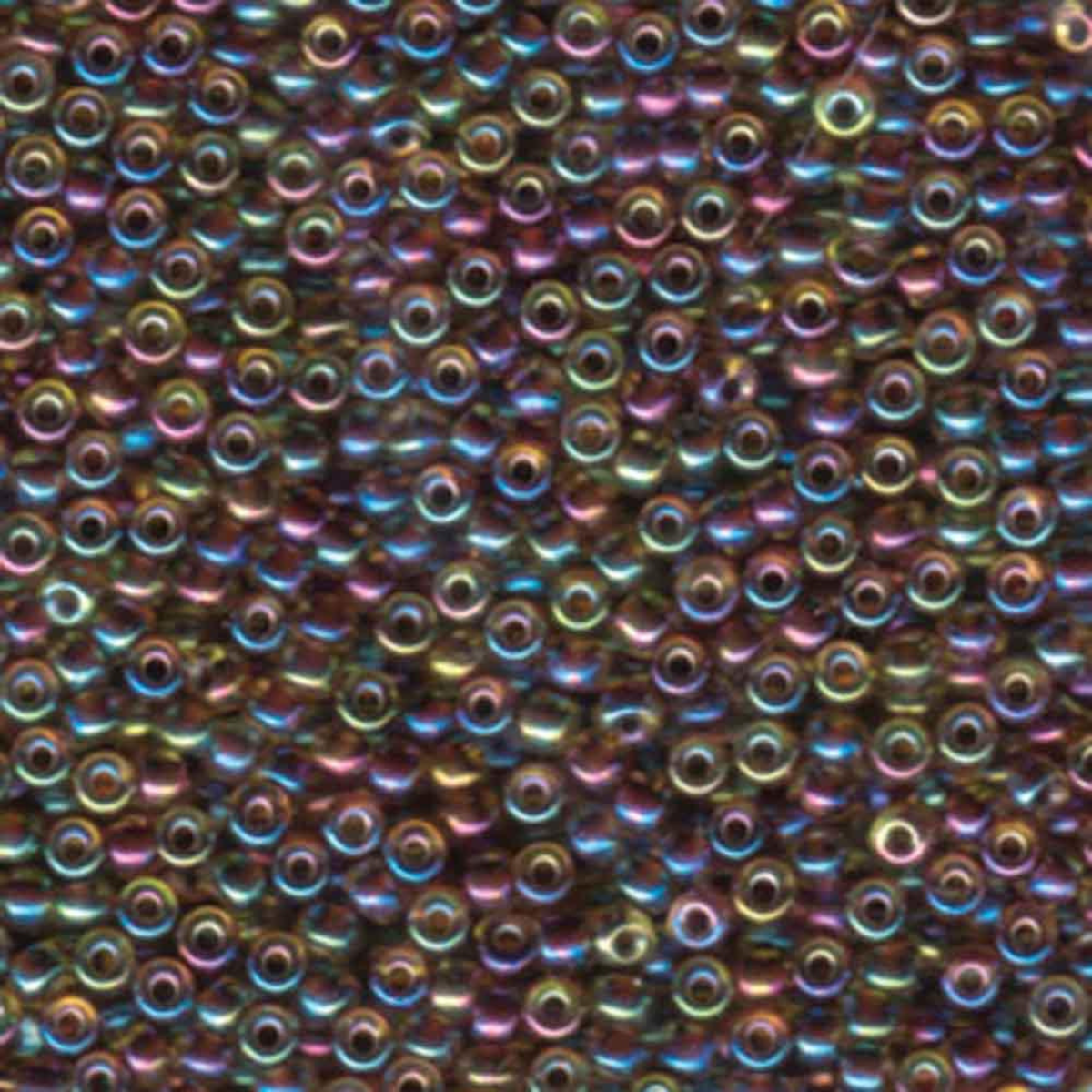 Miyuki 8/0 Seed Beads, 8-2213, Lined Root Beer AB, 10g - The Argus Collection