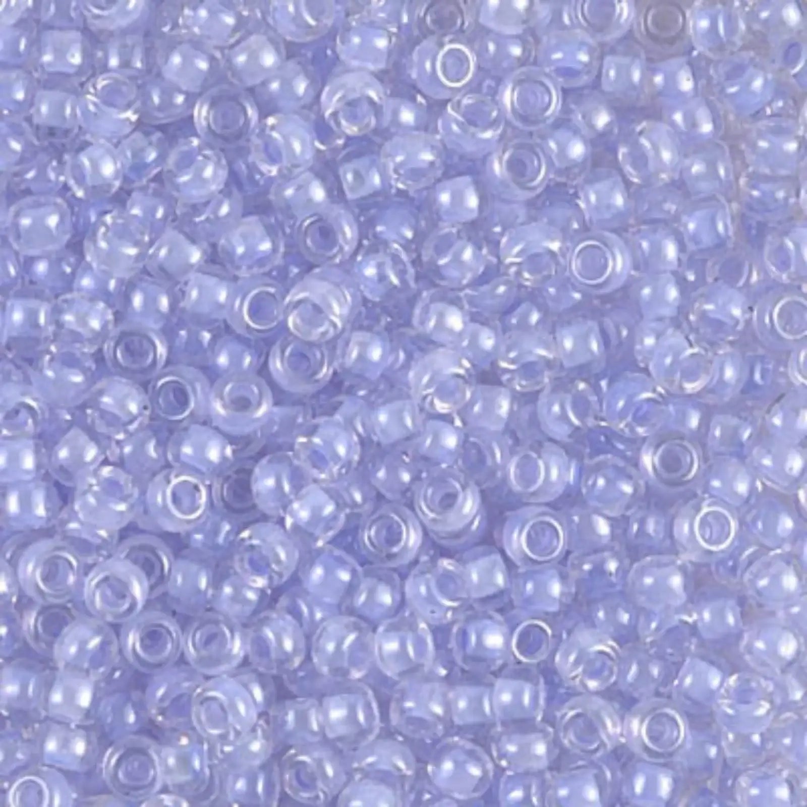 Miyuki 8/0 Seed Beads, 8-0222, Orchid Lined Crystal, 10g - The Argus Collection