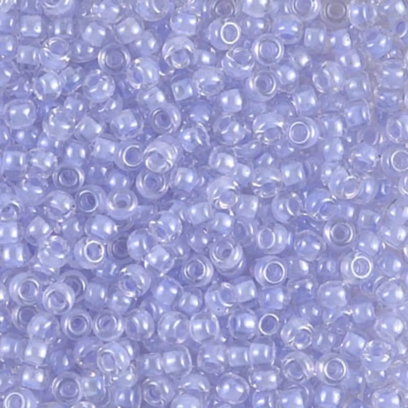 Miyuki 8/0 Seed Beads, 8-0222, Orchid Lined Crystal, 10g - The Argus Collection