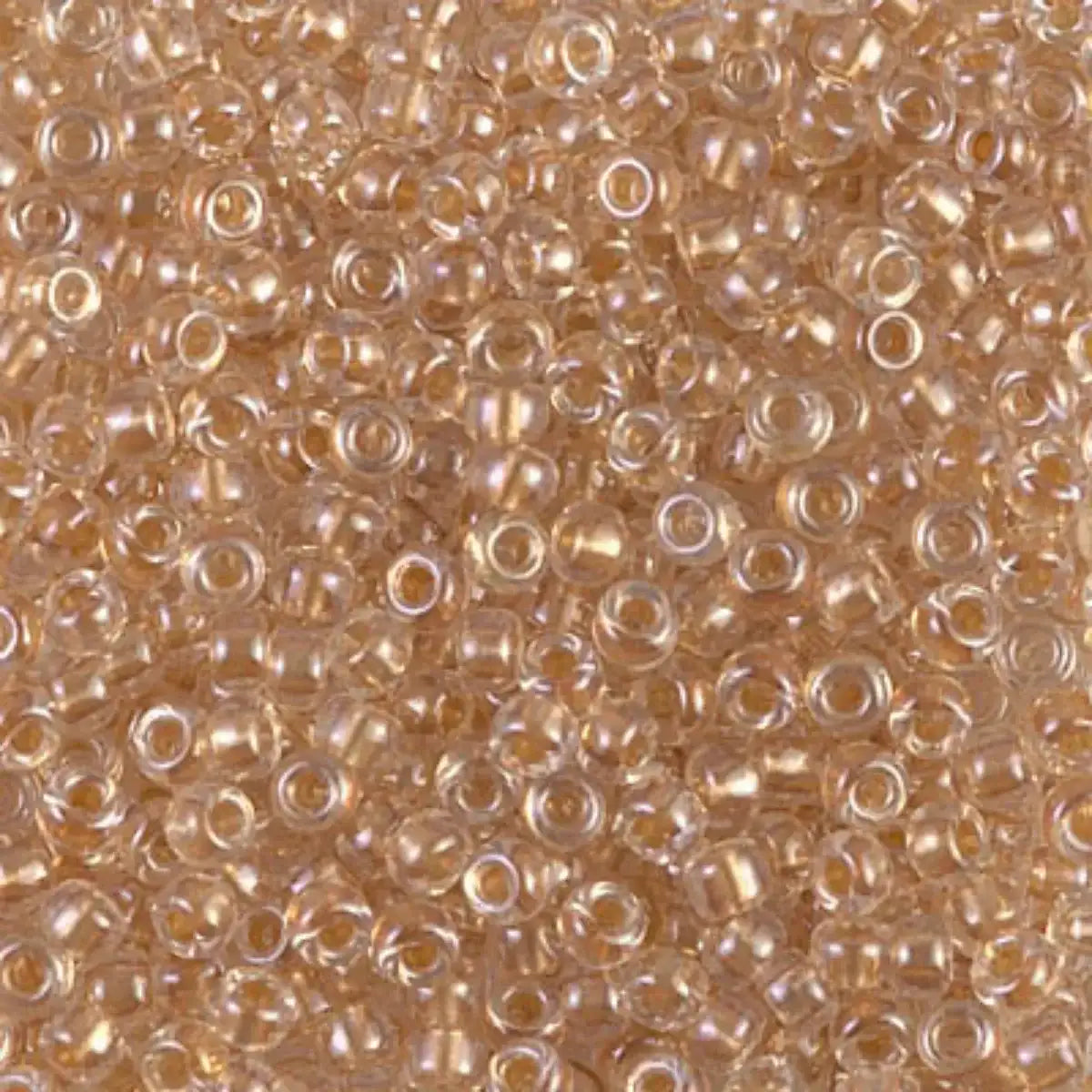 Miyuki 8/0 Seed Beads, 8-0234, Sparkling Metallic Gold Lined Crystal, 10g - The Argus Collection