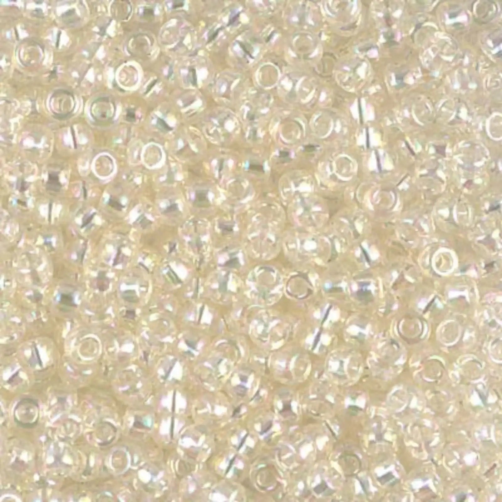 Miyuki 8/0 Seed Beads, 8-2442, Ivory Gold Luster, 10g - The Argus Collection