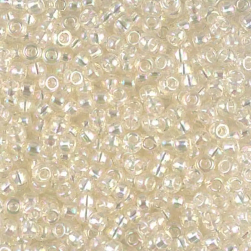 Miyuki 8/0 Seed Beads, 8-2442, Ivory Gold Luster, 10g - The Argus Collection