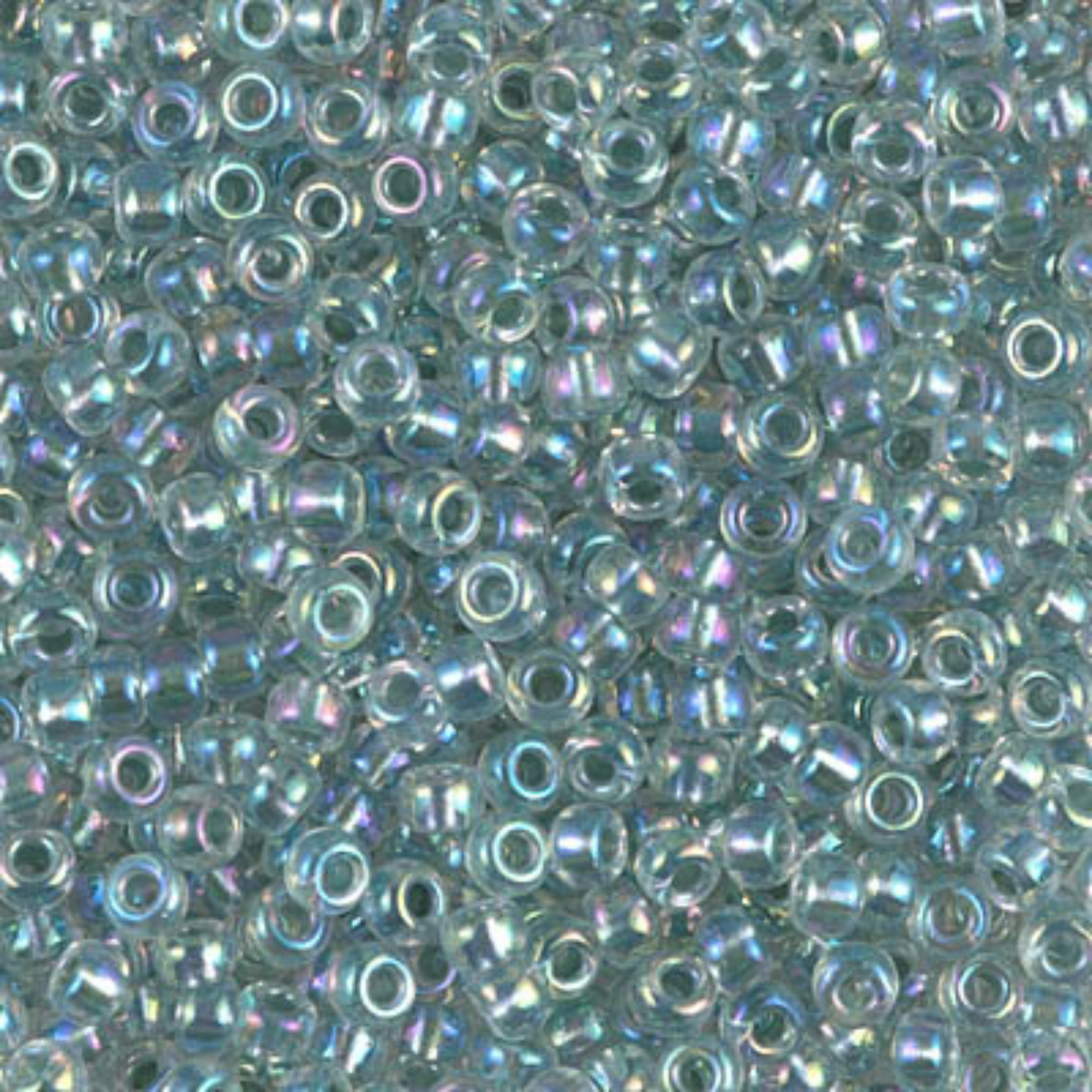 Miyuki 8/0 Seed Beads, 8-263, Seafoam Lined Crystal AB 10g