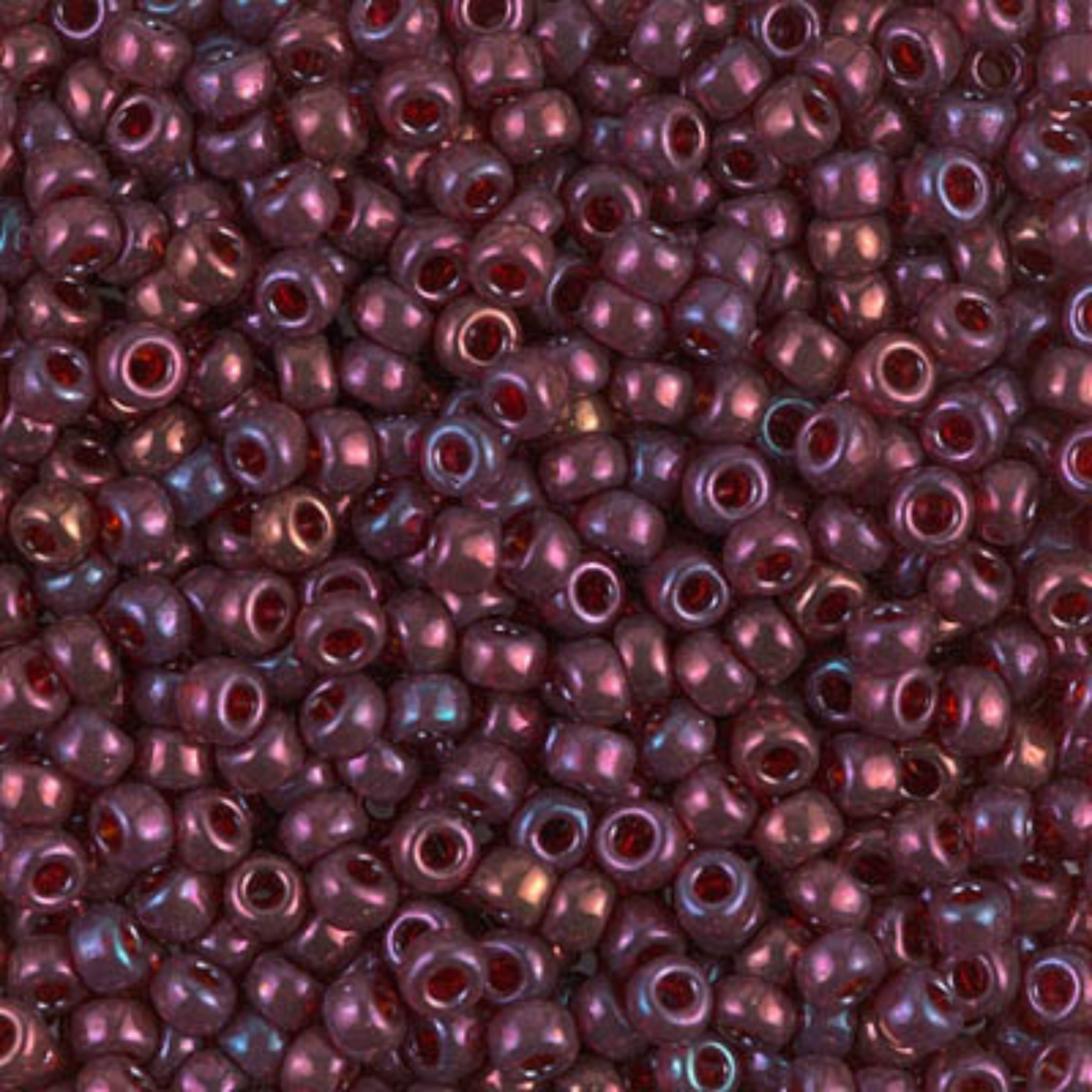 Miyuki 8/0 Seed Beads, 8-313, Cranberry Gold Luster, 10g