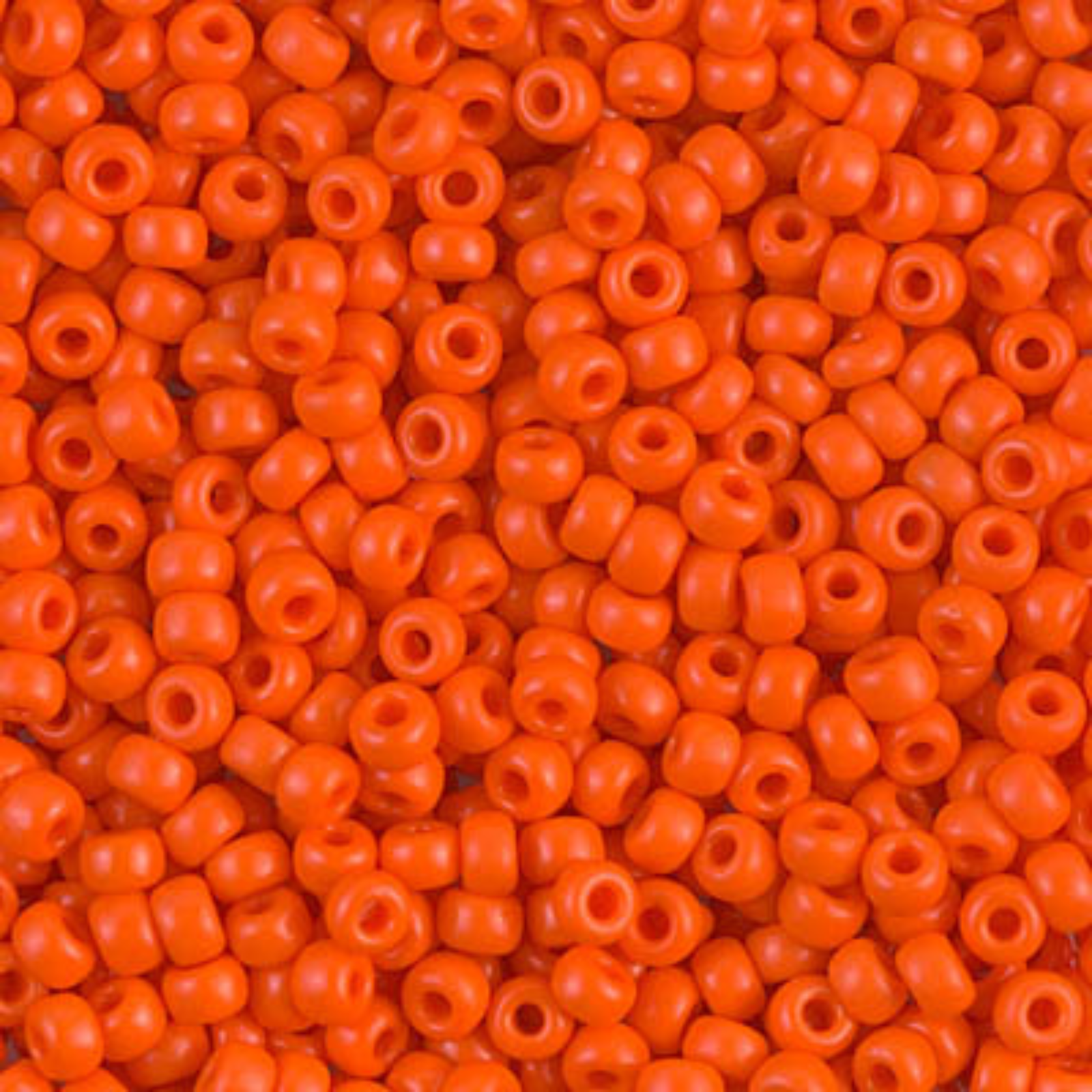 Miyuki 8/0 Seed Beads, 8-406, Orange Opaque, 10g