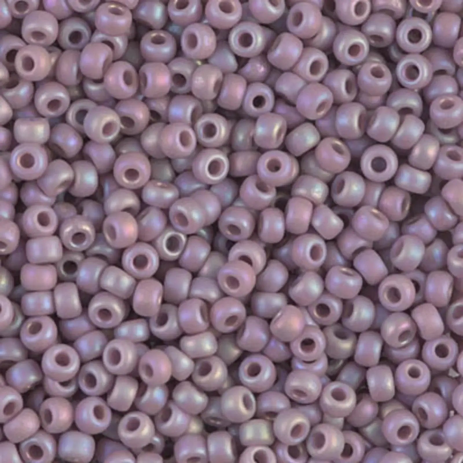 Miyuki 8/0 Seed Beads, 8-410FR, Mauve Matte AB, 10g - The Argus Collection