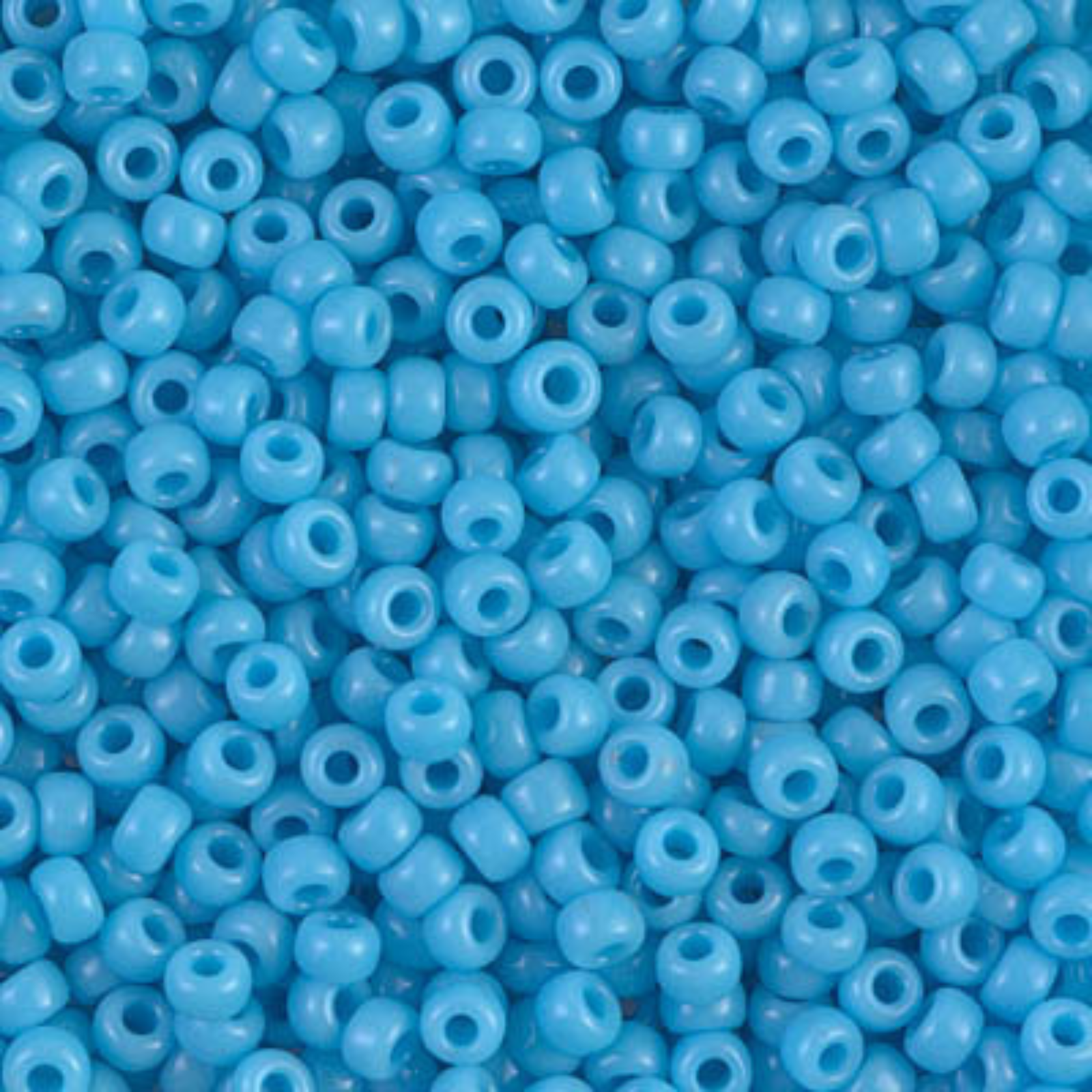 Miyuki 8/0 Seed Beads, 8-413, Opaque Turquoise Blue, 10g