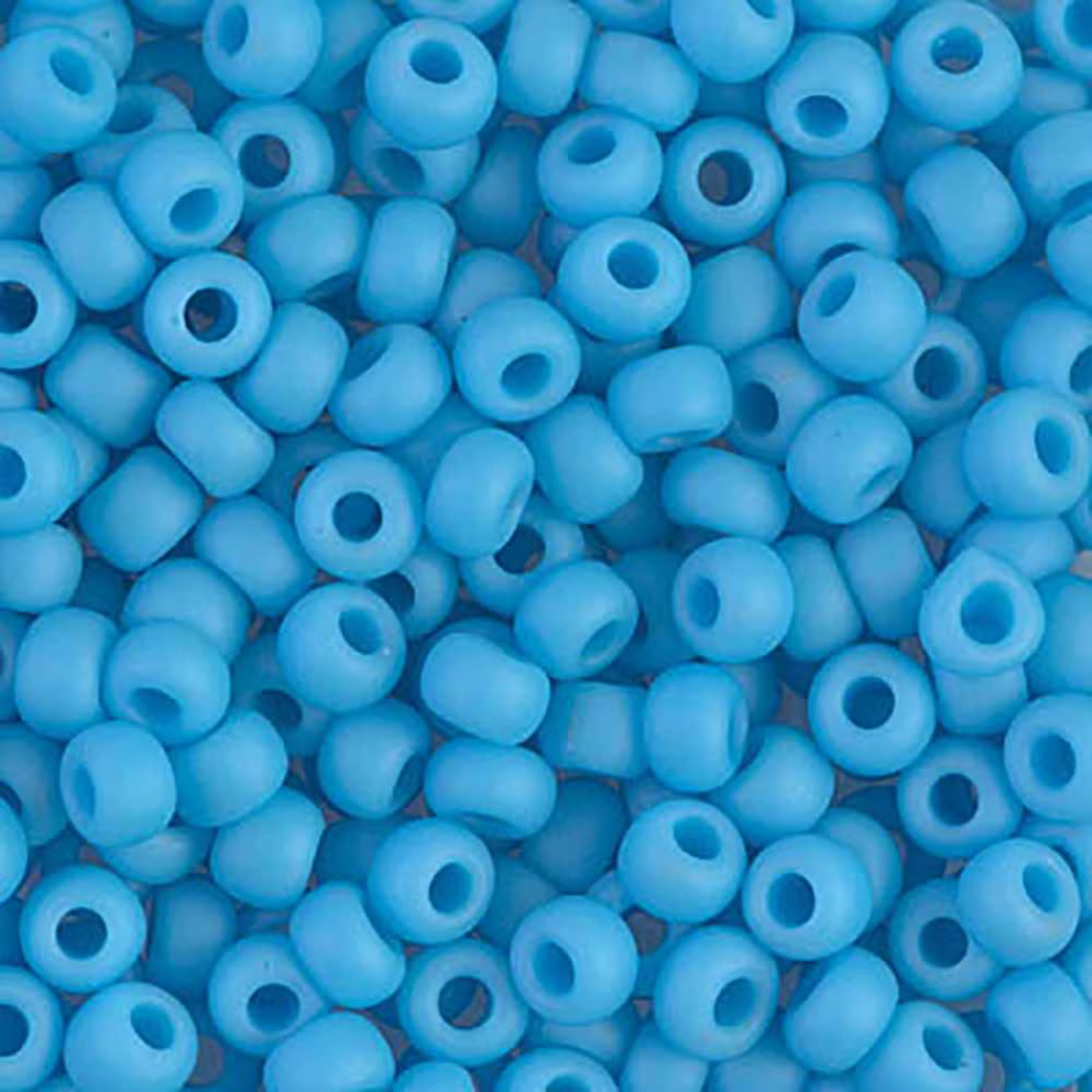 Miyuki 8/0 Seed Beads, 8-413F, Matte Turquoise Blue, 10g