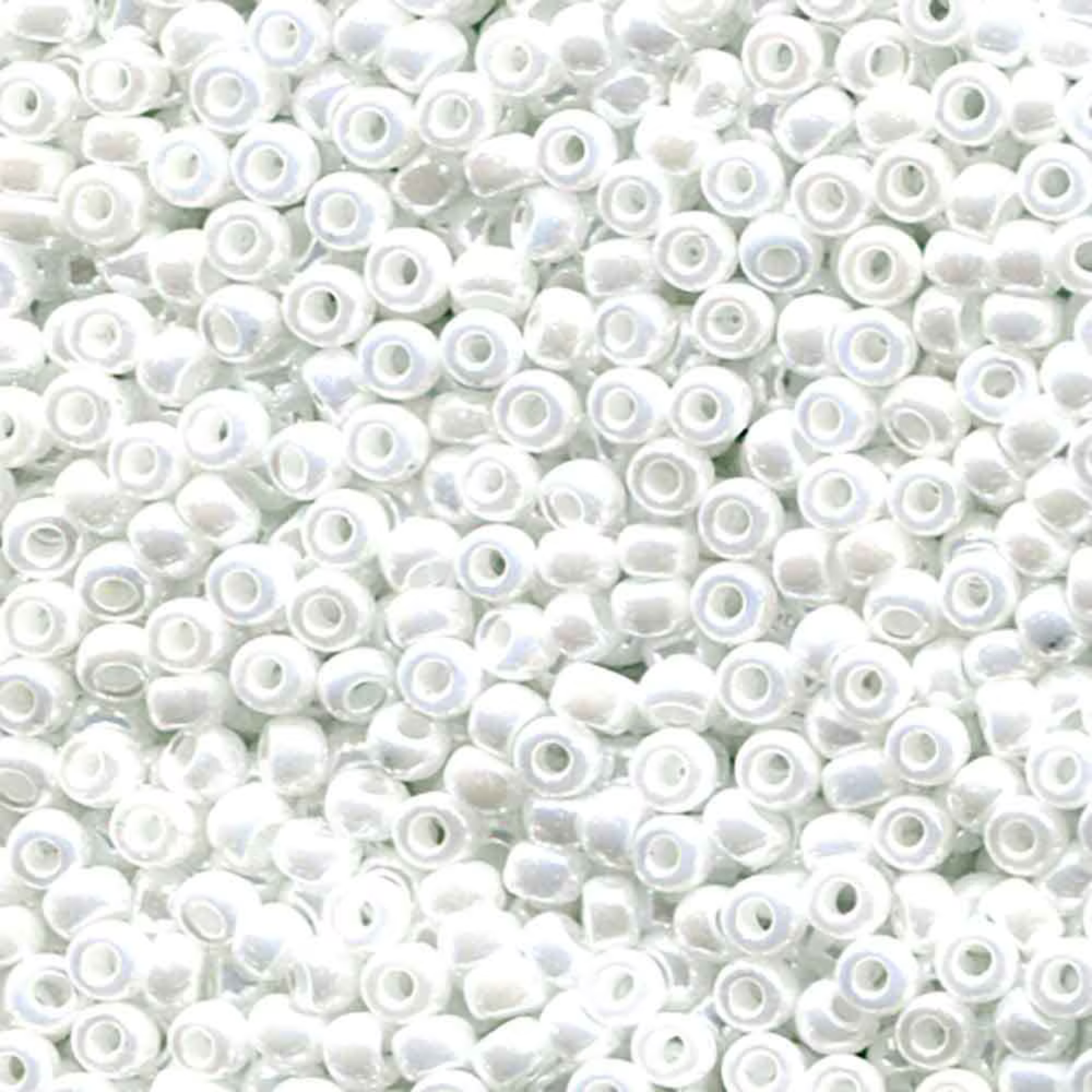 Miyuki 8/0 Seed Beads, 8-420, White Pearl Ceylon, 10g