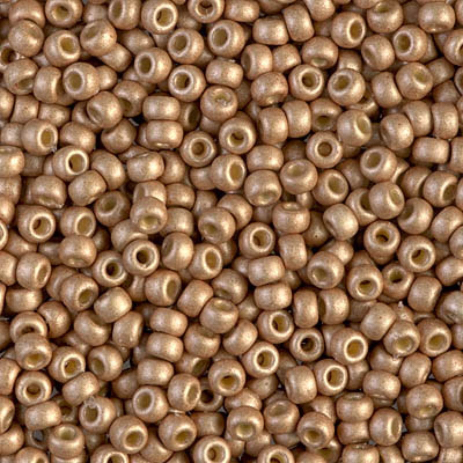Miyuki 8/0 Seed Beads, 8-4204F, Duracoat Matte Galvanized Champagne, 10g