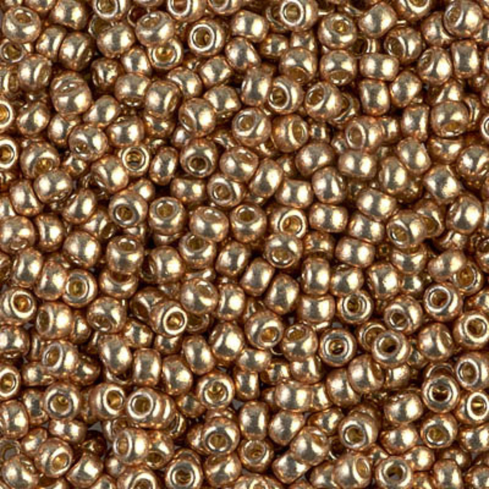 Miyuki 8/0 Seed Beads, 8-4204, Duracoat Galvanized Champagne, 10g