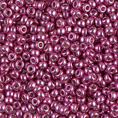 Miyuki 8/0 Seed Beads, 8-4210, Duracoat Galvanized Hot Pink, 10g