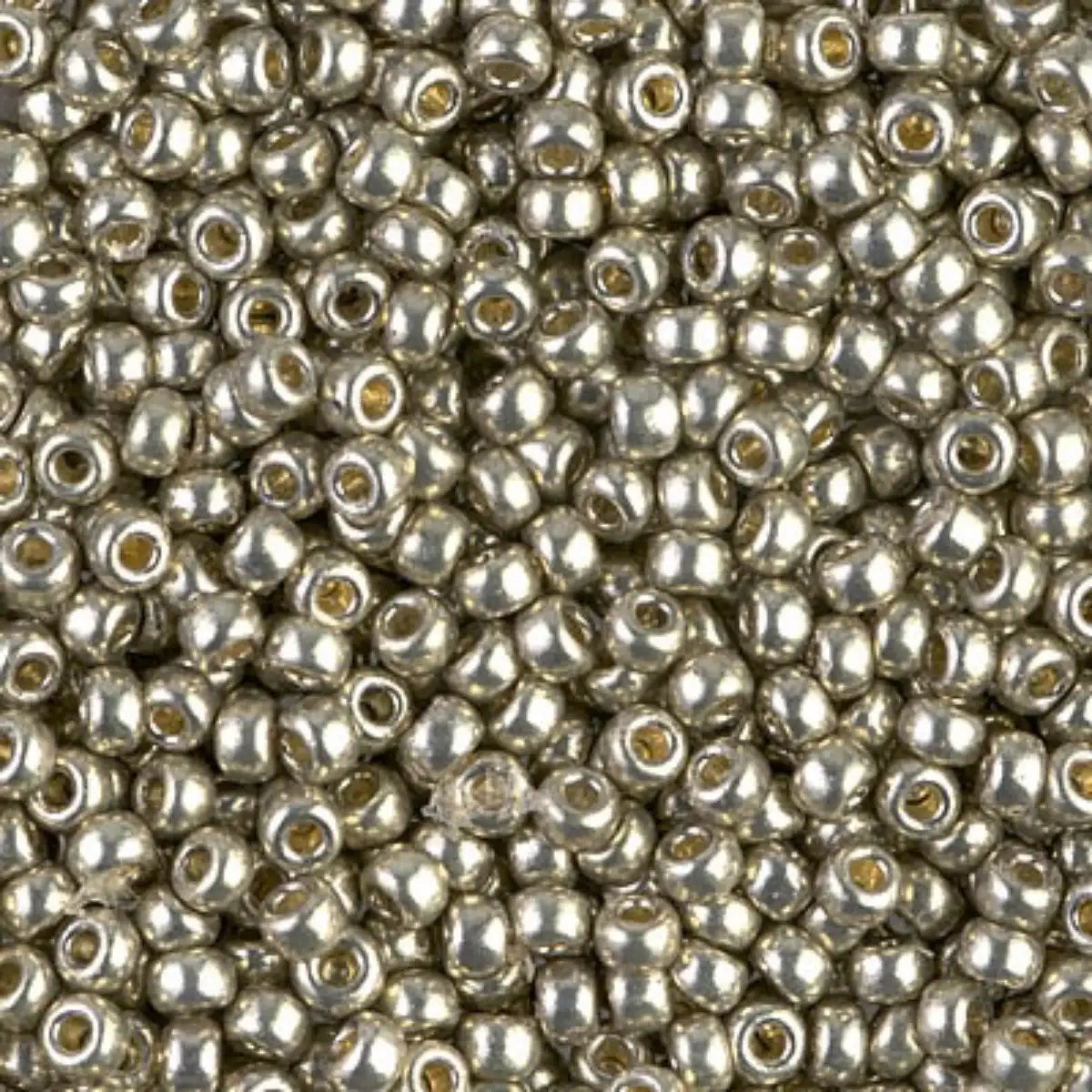 Miyuki 8/0 Seed Beads, 8-4221, Duracoat Galvanized Light Smoky Pewter, 10g - The Argus Collection