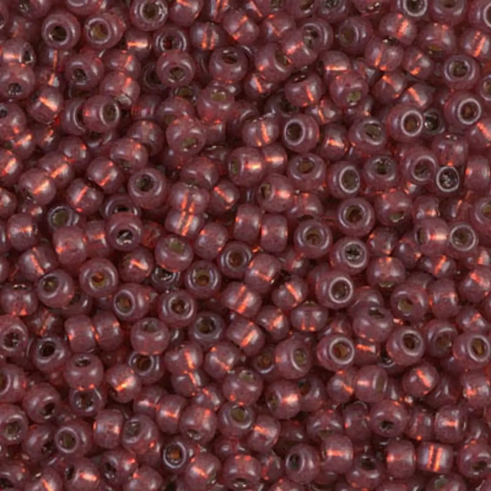Miyuki 8/0 Seed Beads, 8-4245, Nutmeg Silver Lined Duracoat, 10g - The Argus Collection