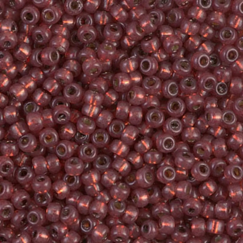 Miyuki 8/0 Seed Beads, 8-4245, Nutmeg Silver Lined Duracoat, 10g - The Argus Collection