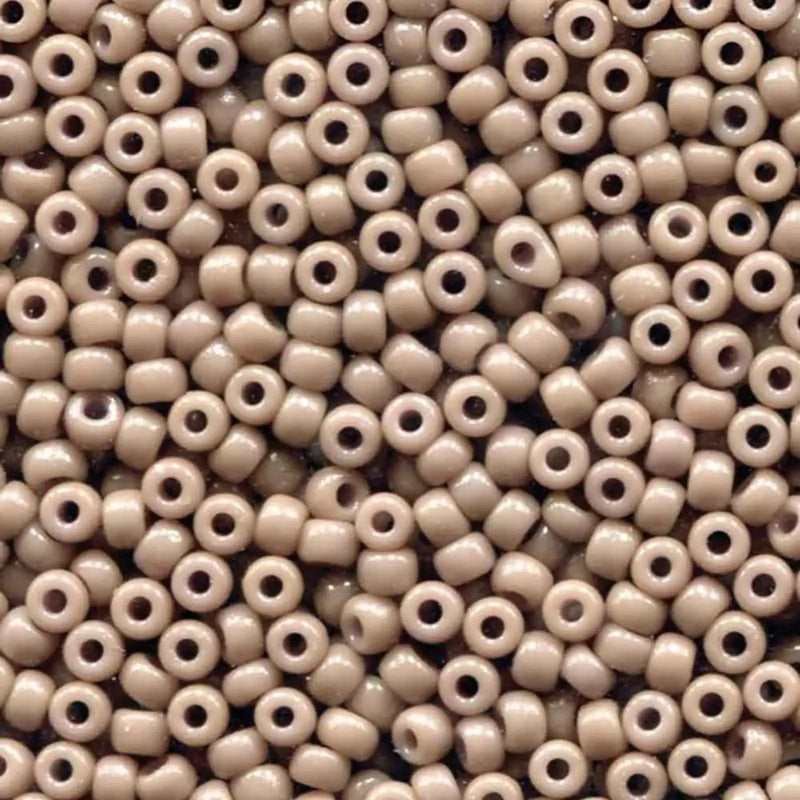 Miyuki 8/0 Seed Beads, 8-4455, Duracoat Opaque Grey, 10g - The Argus Collection