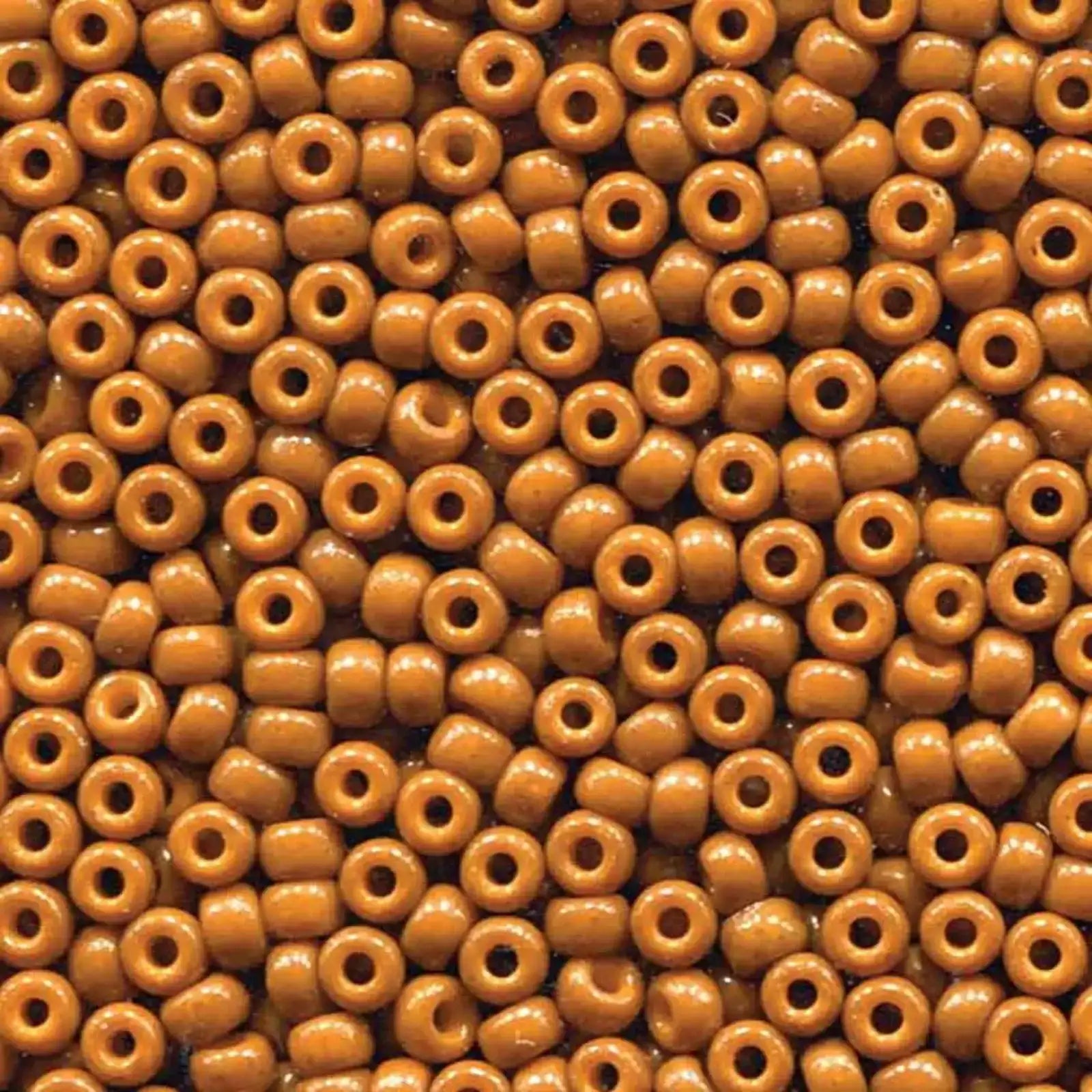 Miyuki 8/0 Seed Beads, 8-4458, Duracoat Opaque Red Brown, 10g - The Argus Collection