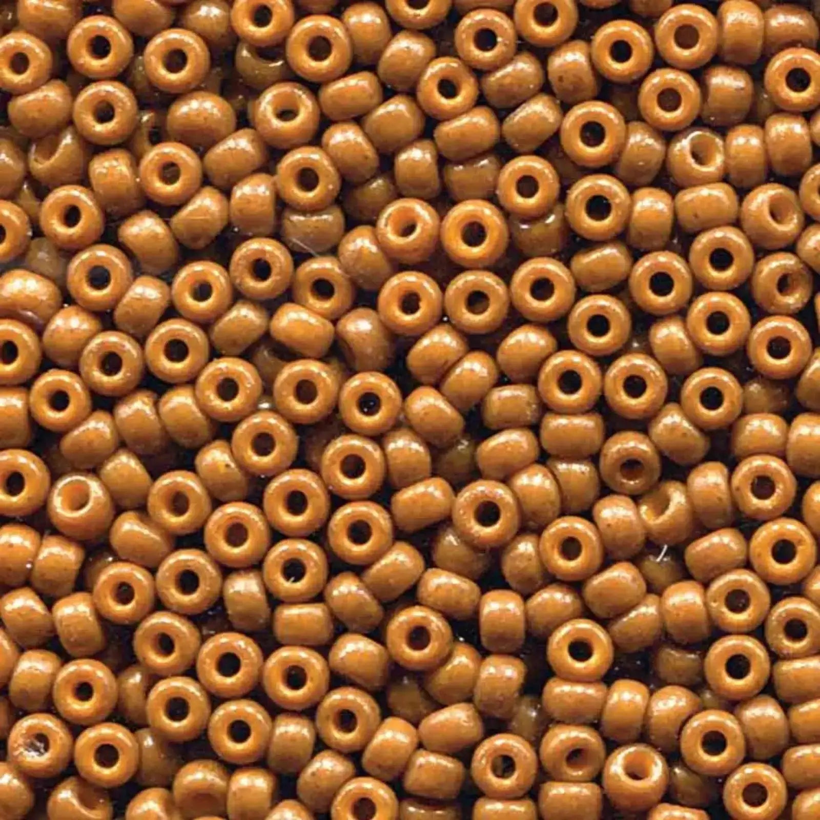 Miyuki 8/0 Seed Beads, 8-4459, Duracoat Opaque Brown, 10g - The Argus Collection