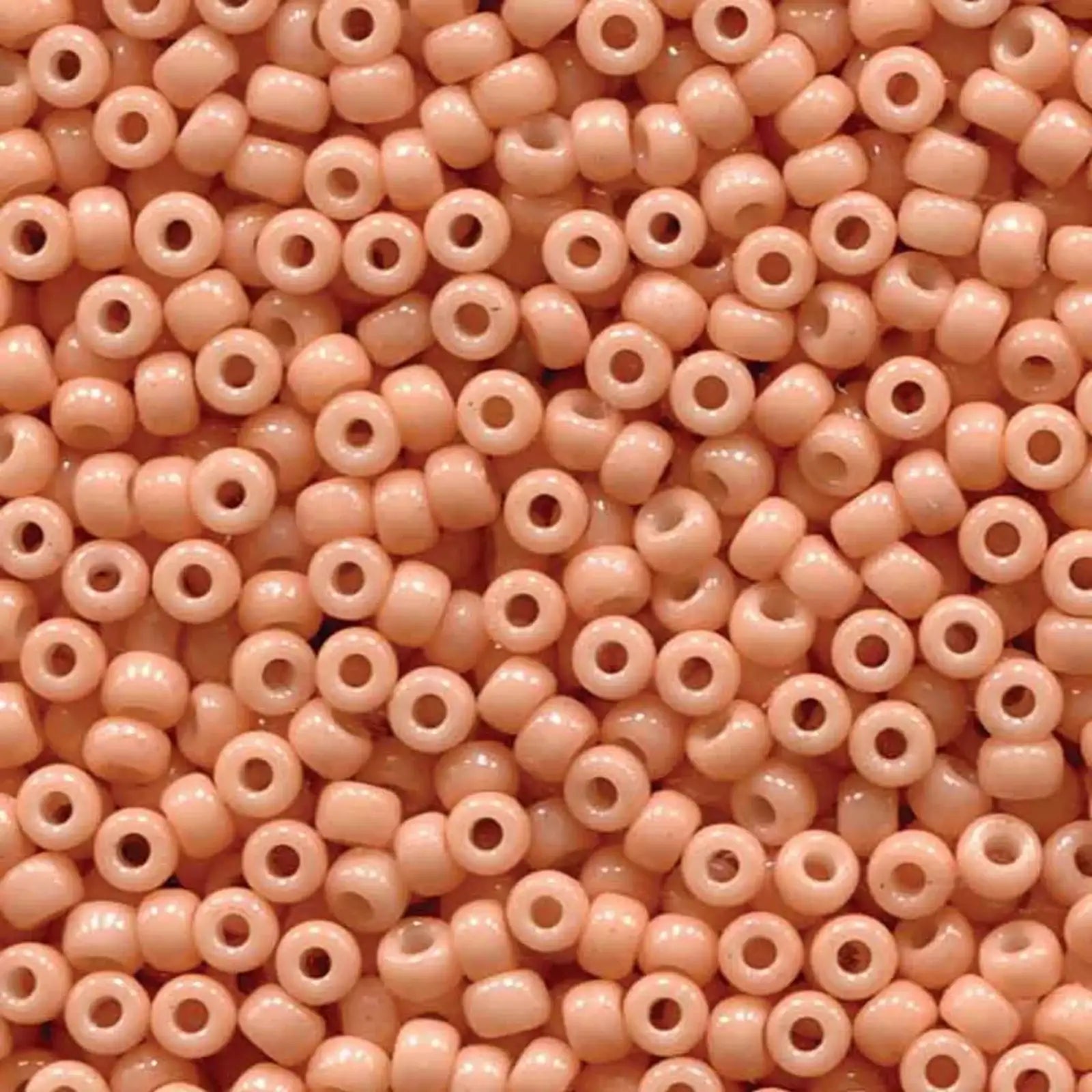 Miyuki 8/0 Seed Beads, 8-4461, Duracoat Opaque Baby Pink, 10g - The Argus Collection