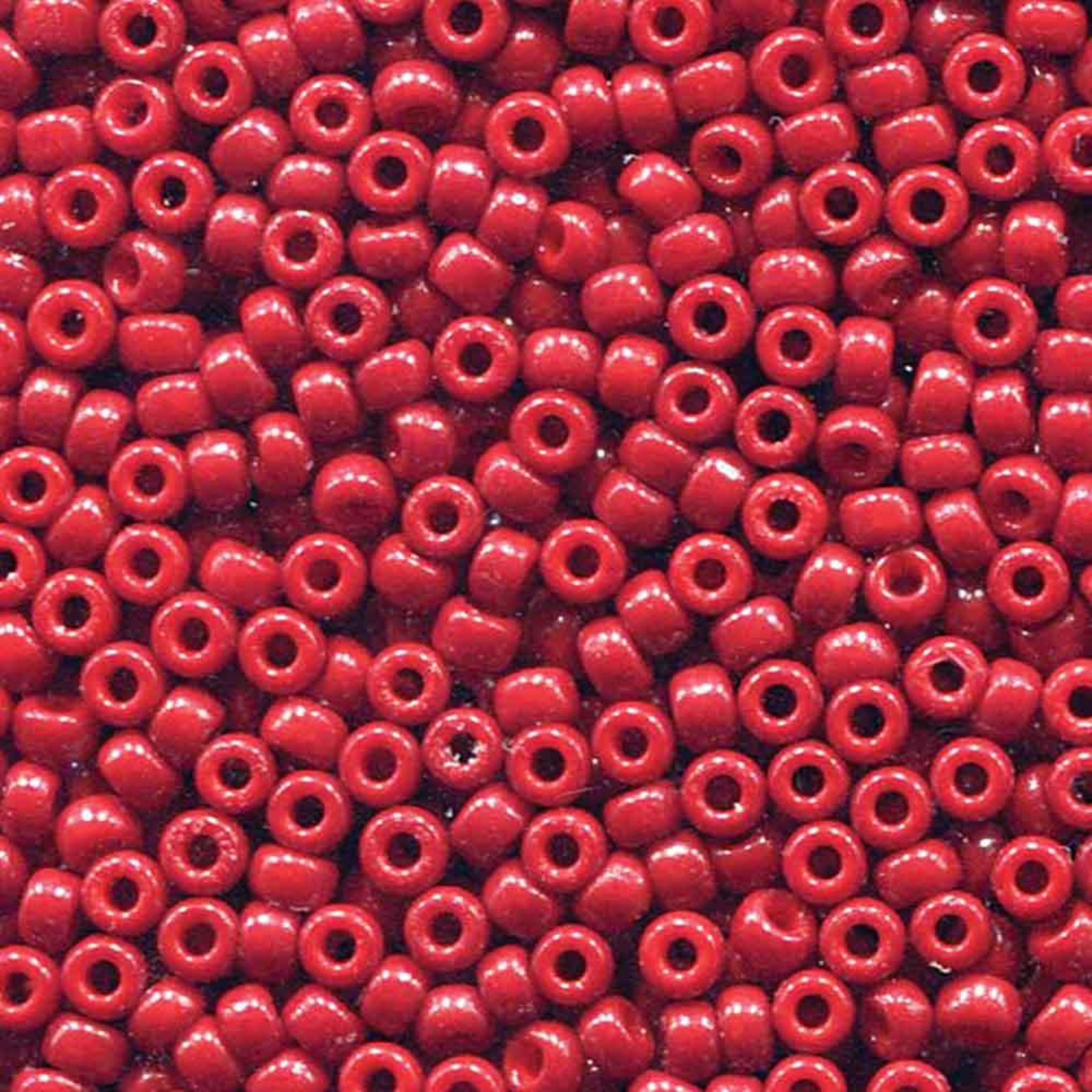 Miyuki 8/0 Seed Beads, 8-4469, Duracoat Opaque Red, 10g