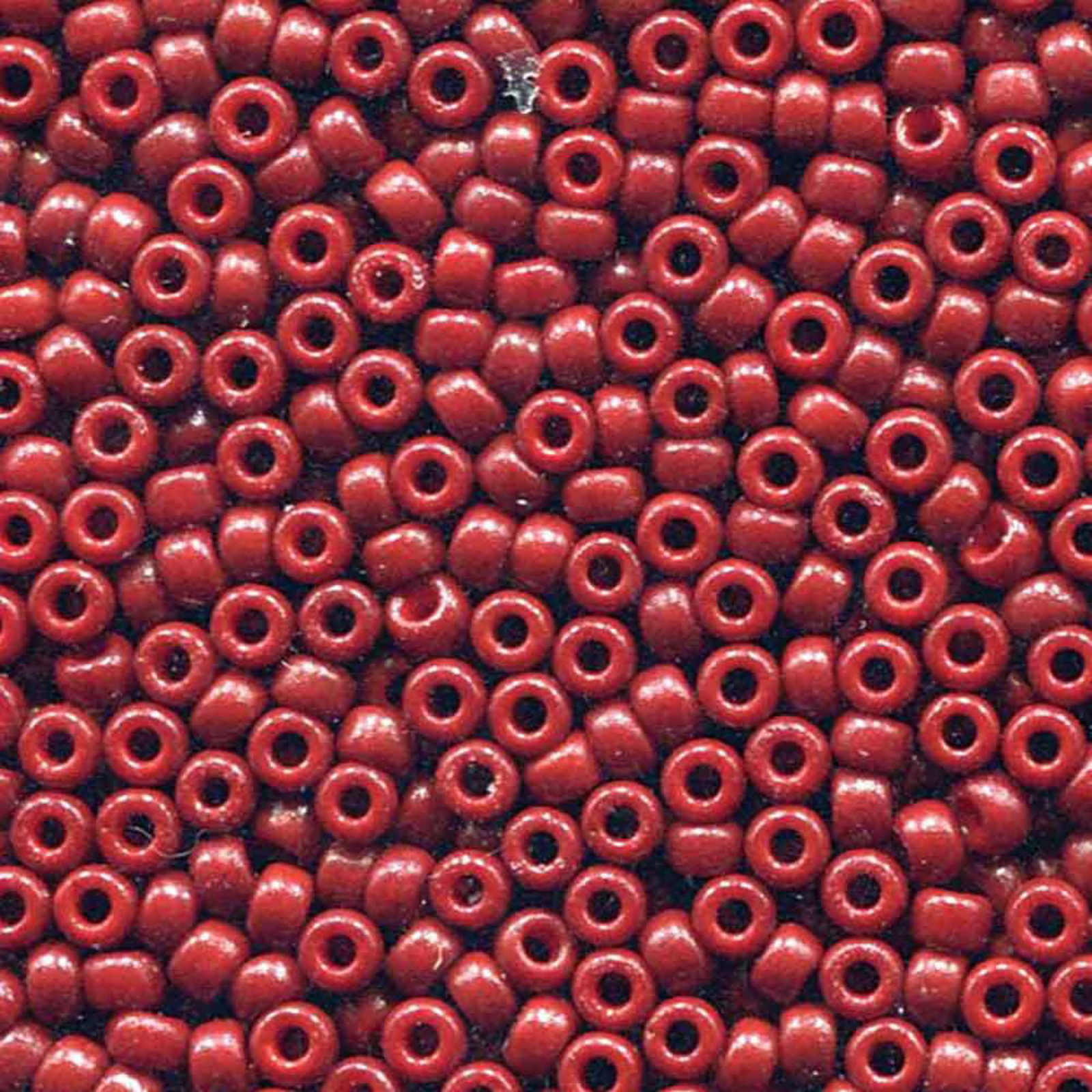 Miyuki 8/0 Seed Beads, 8-4470, Duracoat Opaque Brick Red, 10g