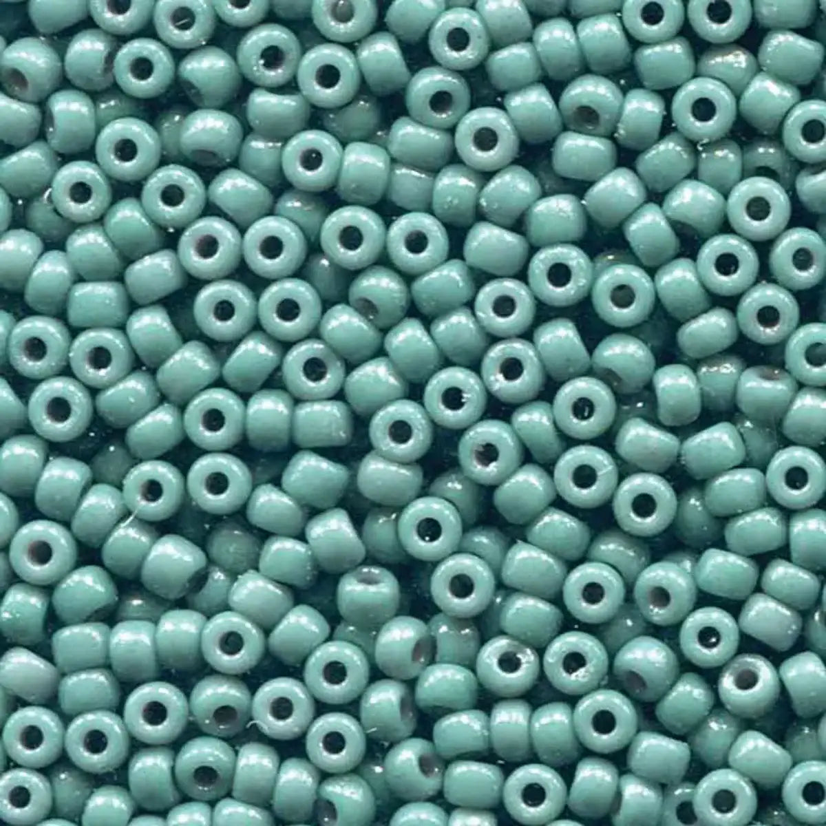 Miyuki 8/0 Seed Beads, 8-4481, Duracoat Opaque Blue Grey, 10g - The Argus Collection