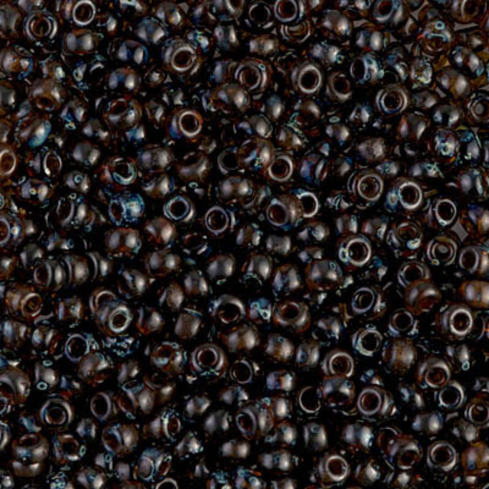 Miyuki 8/0 Seed Beads, 8-4502, Picasso Transparent Dark Amber, 10g