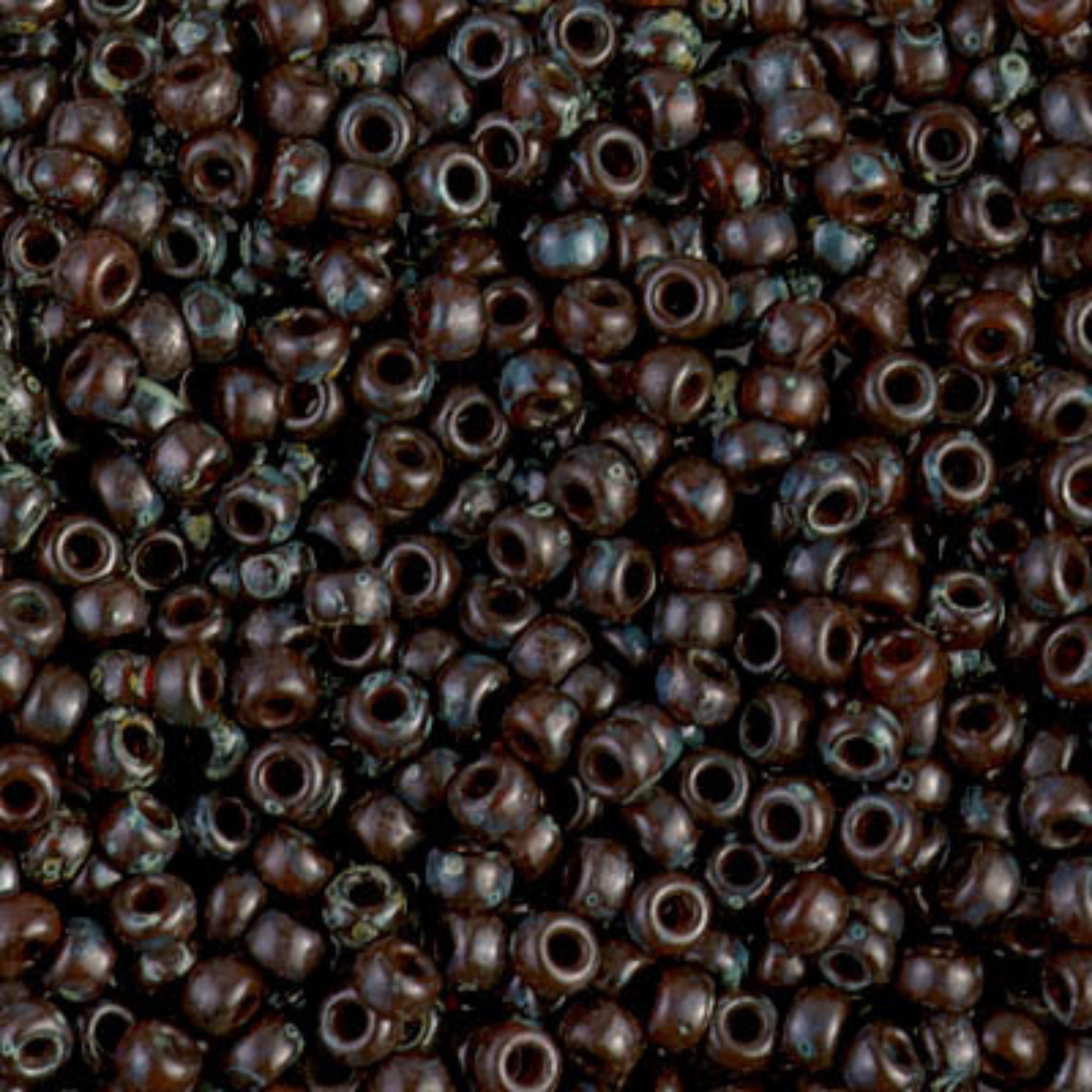 Miyuki 8/0 Seed Beads, 8-4503, Picasso Transparent Red Brown, 10g
