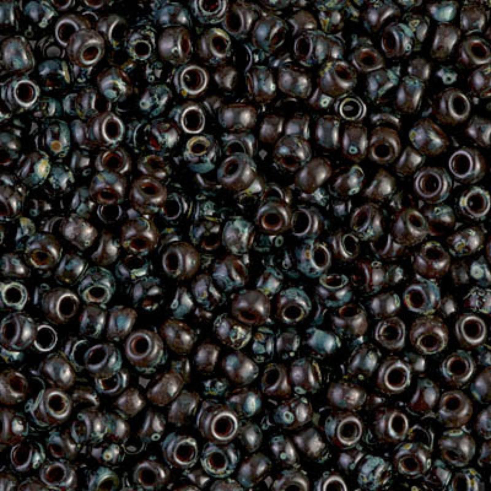 Miyuki 8/0 Seed Beads, 8-4504, Picasso Transparent Garnet, 10g