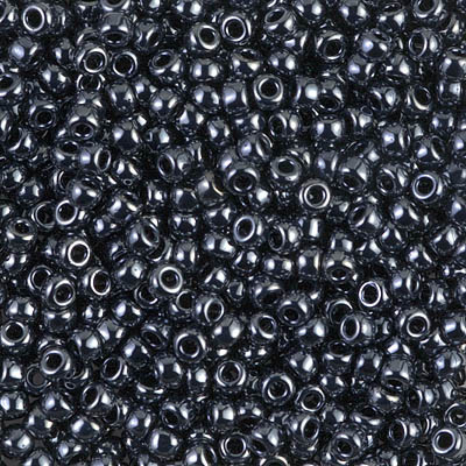 Miyuki 8/0 Seed Beads, 8-451, Gunmetal, 10g