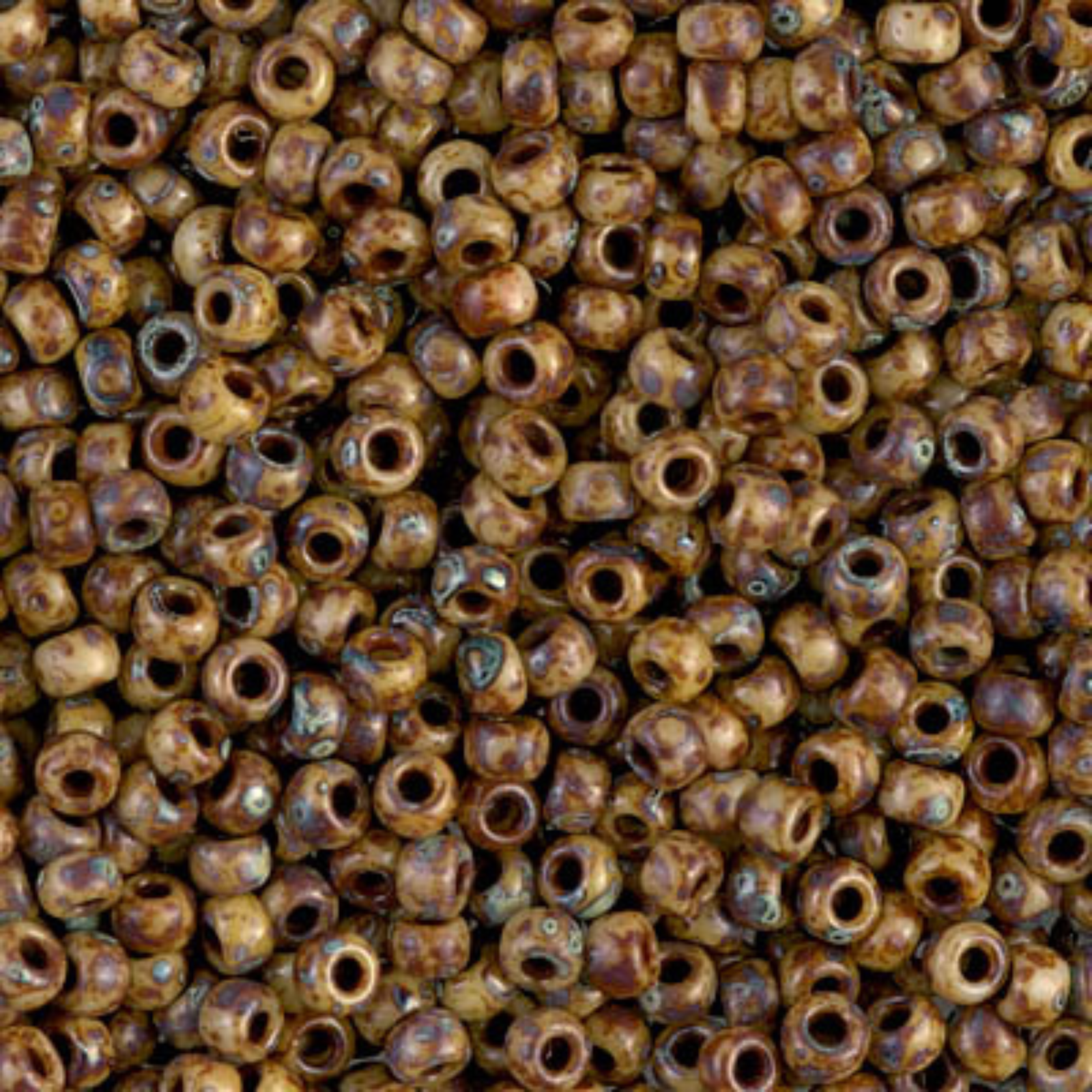 Miyuki 8/0 Seed Beads, 8-4517, Picasso Tan, 10g