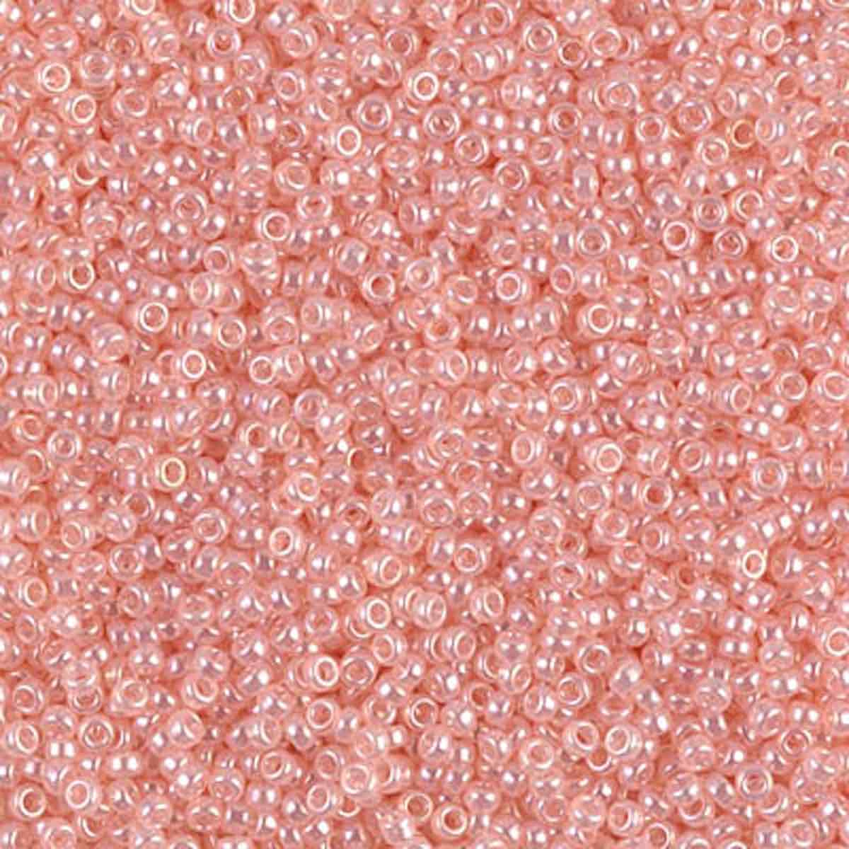 Miyuki 8/0 Seed Beads, 8-0519, Pink Pearl Ceylon, 10g - The Argus Collection