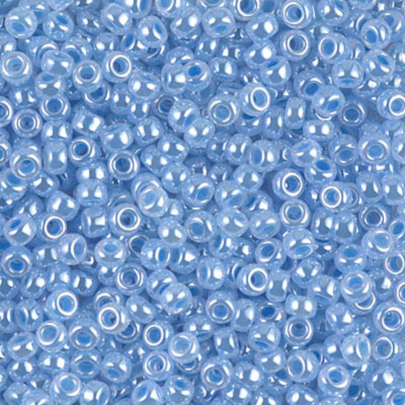 Miyuki 8/0 Seed Beads, 8-524, Sky Blue Ceylon, 10g