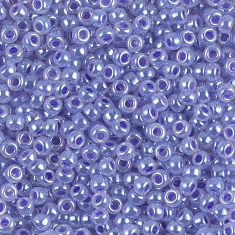 Miyuki 8/0 Seed Beads, 8-0538, Lilac Ceylon, 10g - The Argus Collection