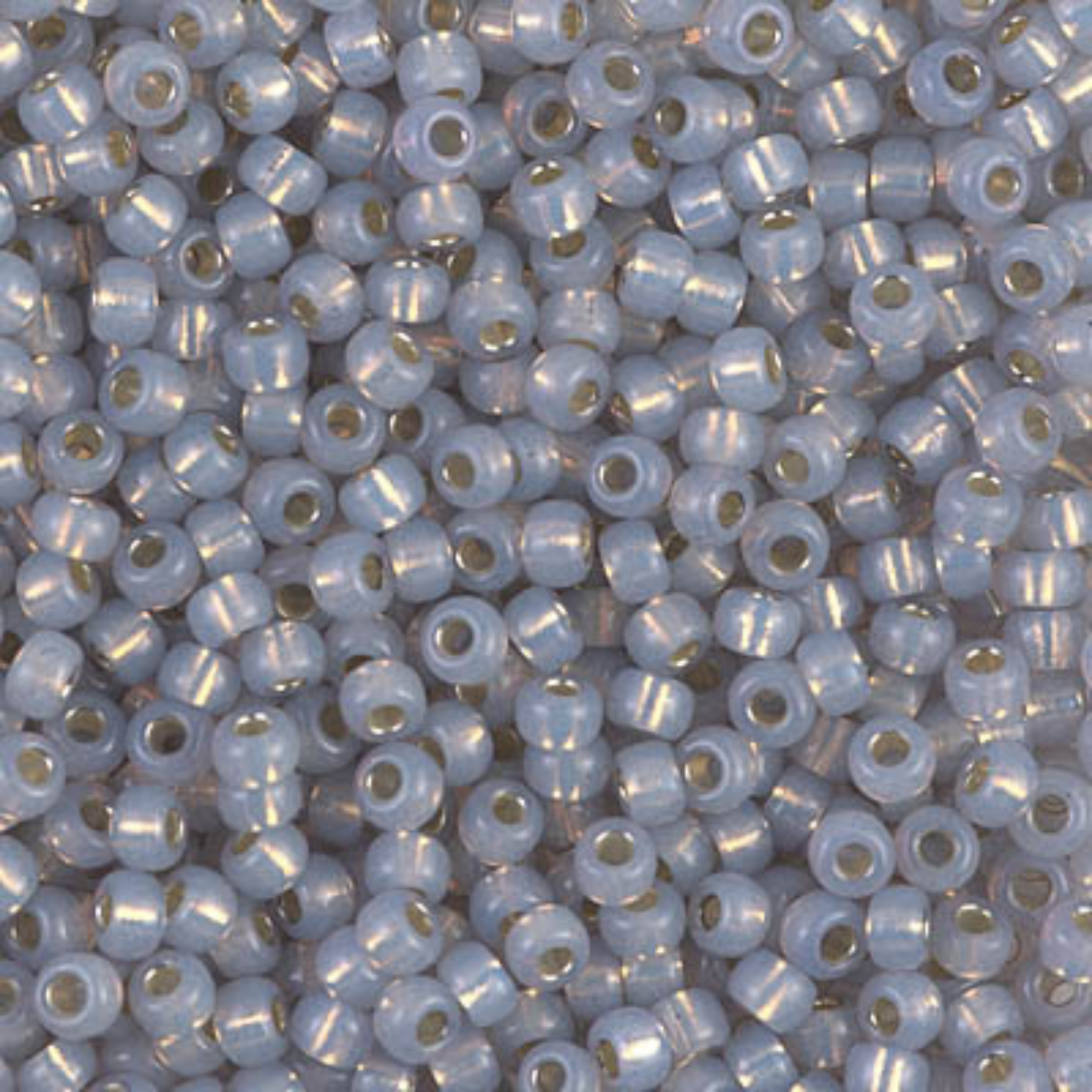 Miyuki 8/0 Seed Beads, 8-0576, Smoky Opal Silver Lined Alabaster, 10g - The Argus Collection