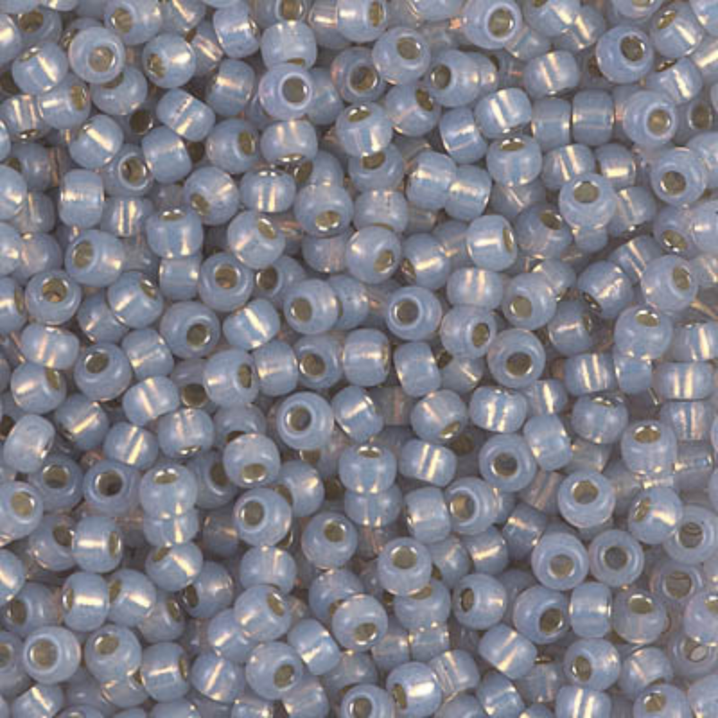 Miyuki 8/0 Seed Beads, 8-0576, Smoky Opal Silver Lined Alabaster, 10g - The Argus Collection