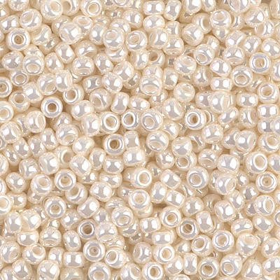 Miyuki 8/0 Seed Beads, 8-592, Ivory Ceylon, 10g
